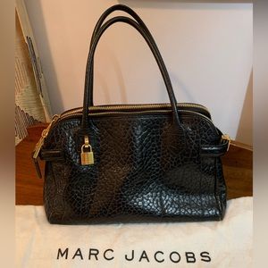 Marc Jacobs Black Crocodile Doctor Bag